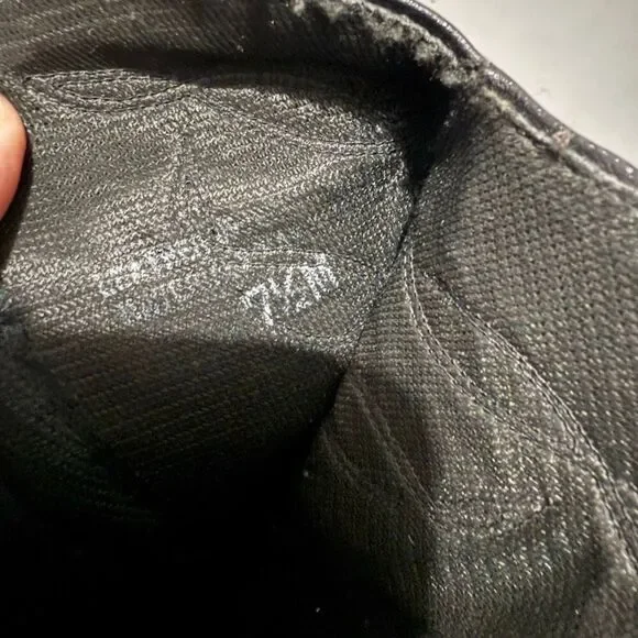 Vintage Laredo Black Leather Cowboy Western Boots 7.5 Pointed - Picture 7 of 7